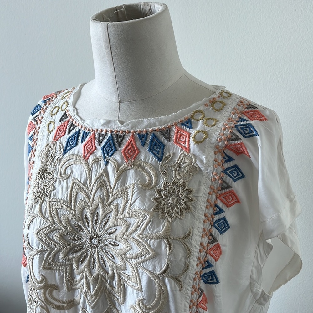 NWT Beautiful Johnny Was BIYA Embroidered Top 🌸
